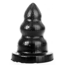 Korek analny AB95 Triple Pleasure S 17 x 10,5 cm All Black