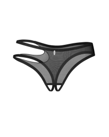 Stringi otwarte czarne Saturis L/XL Obsessive