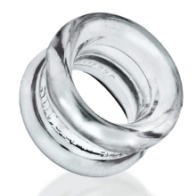 Naciagacz jąder [SIL/TPR] SQUEEZE SHORT Ballstretcher Clear Oxballs