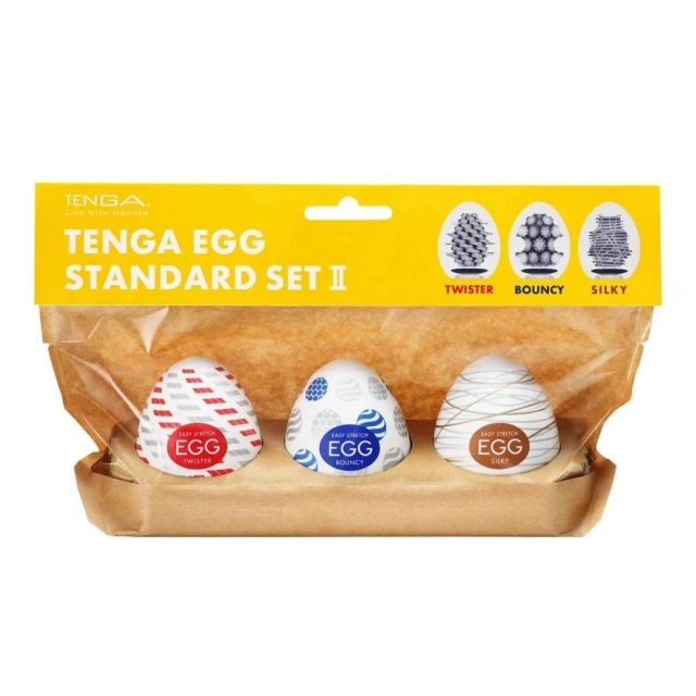 Zestaw 3 masturbatorów Egg Standard 3 Pack 2 Tenga
