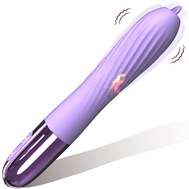 Silikonowy Wibrator USB 10 Trybów Wibracji z Funkcją Podgrzewania
