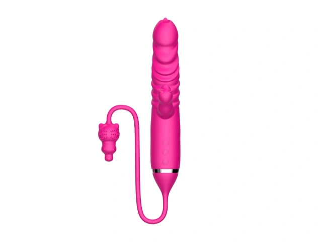 Stymulator Łechtaczki Tongue Licking Triple Stimulation Thrusting Vibrator B - Series Cute Posuwisty 