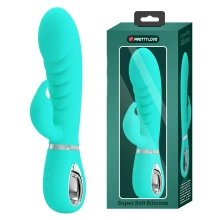 Wibrator Króliczek Prescott Green 7 Function Vibrations Pretty Love Zielony | 100% ORYGINAŁ| DYSKRETNA PRZESYŁKA
