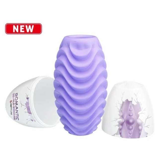 Masturbator Romantic Double Sided Egg Purple Pretty Love Fioletowy 