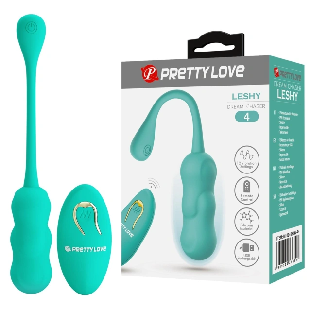 Stymulator Łechtaczki LESHY Dream Chaser 4 Pretty Love Sterowany Zdalnie Zielony 