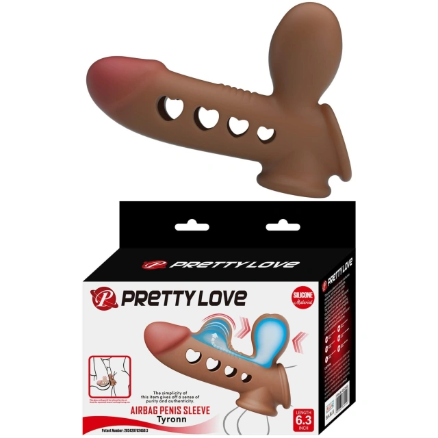 Nakładka na Penisa Silikonowy Tyronn Pretty Love Wodoodporny 