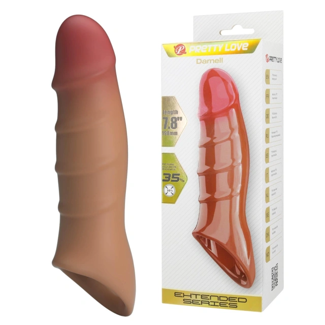 Nakładka na Penisa Penis Sleeve – Damell Brown Pretty Love 