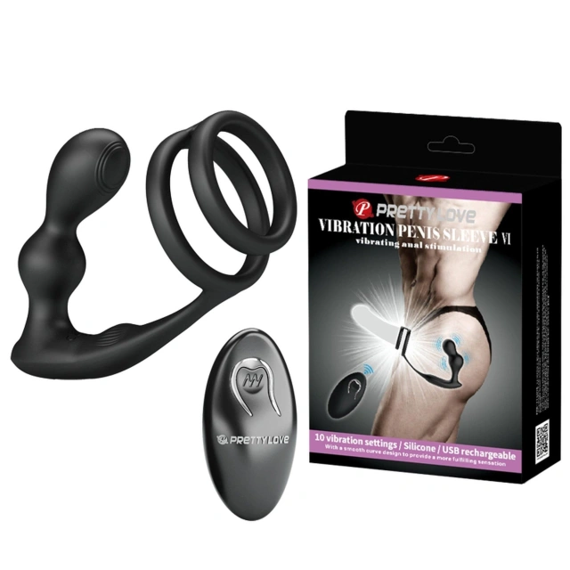 Korek Analny Vibration PENIS Sleeve VI Pretty Love 
