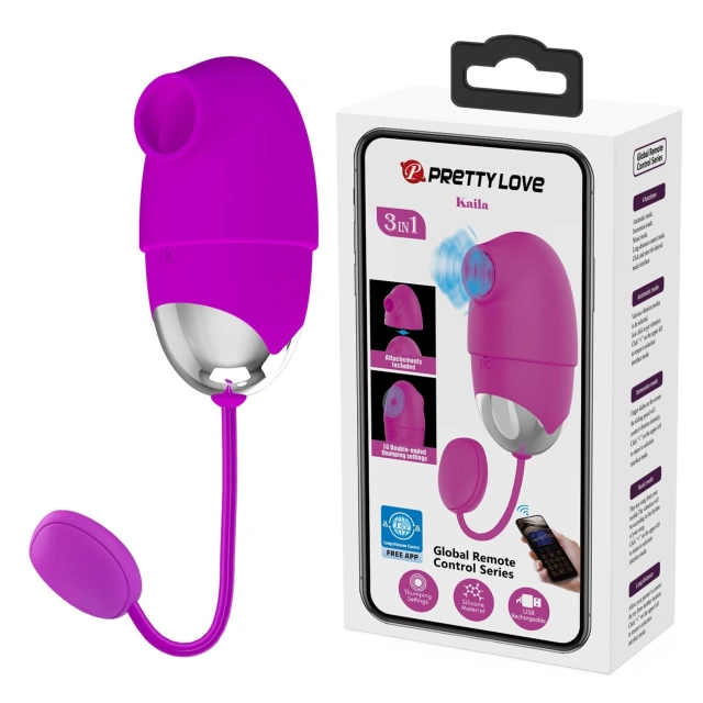 Stymulator Łechtaczki KAILA Pretty Love Sterowany Zdalnie 