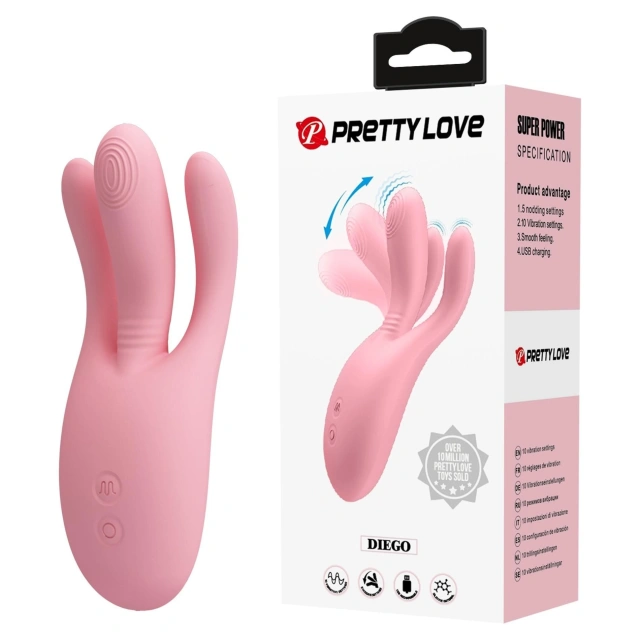Stymulator Łechtaczki DIEGO Pretty Love | 100% ORYGINAŁ| DYSKRETNA PRZESYŁKA