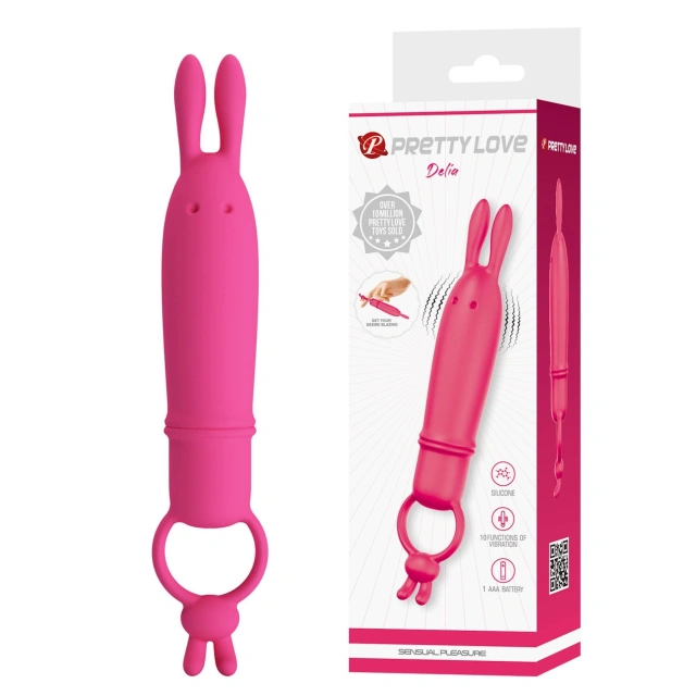Wibrator Delia Vibrating Bunny Pretty Love | 100% ORYGINAŁ| DYSKRETNA PRZESYŁKA