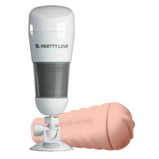 Automatyczny Masturbator HEDY WHITE Vibrating Pretty Love Biały 
