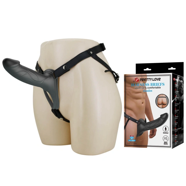 Pasek Strap-on Landon Hollow Strap-on Harness Dildo Pretty Love 