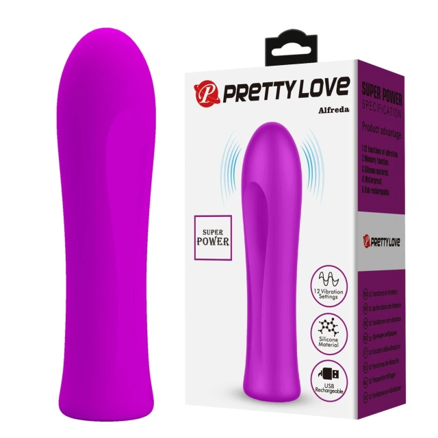 Wibrator Alfreda Purple Pretty Love Fioletowy | 100% ORYGINAŁ| DYSKRETNA PRZESYŁKA