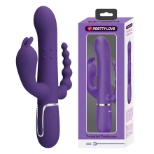 Wibrator Króliczek Cammy Dark Purple Pretty Love Fioletowy | 100% ORYGINAŁ| DYSKRETNA PRZESYŁKA