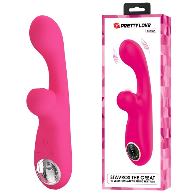 Wibrator Króliczek Skylar Pink Pretty Love Różowy | 100% ORYGINAŁ| DYSKRETNA PRZESYŁKA