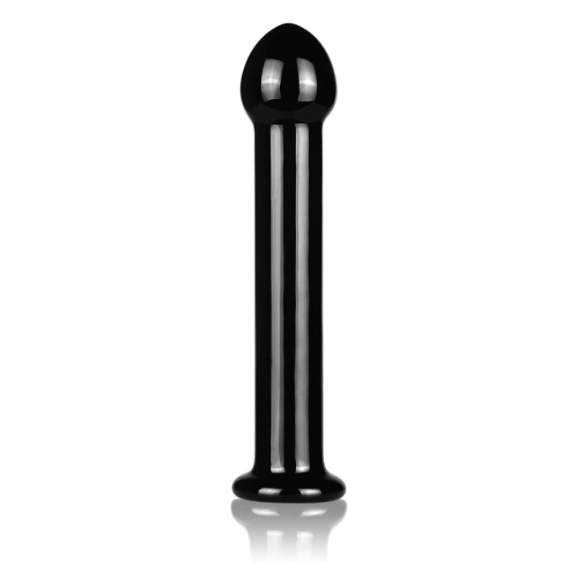 Dildo Glass Romance Black Lovetoy Czarny | 100% ORYGINAŁ| DYSKRETNA PRZESYŁKA