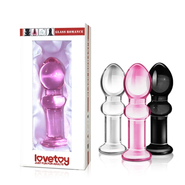Szklany Korek Analny Glass Romance Lovetoy 11,4 Cm Różowy