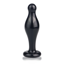 Szklany Korek Analny Glass Romance Lovetoy 11,4 Cm Czarny