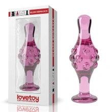 Szklany Korek Analny Glass Romance Lovetoy 11,4 Cm Różowy