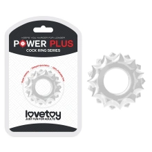 Pierścień Erekcyjny POWER PLUS Cockring Lovetoy Przezroczysty | 100% ORYGINAŁ| DYSKRETNA PRZESYŁKA