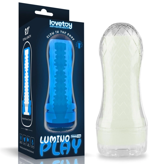 Masturbator Lumino Play - Ribbed Lovetoy 