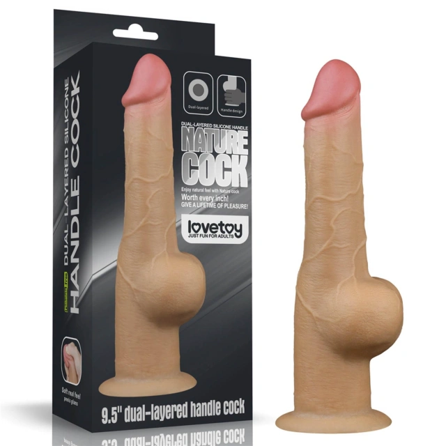 Dildo z Przyssawką Handle Cock Lovetoy 24,1 Cm 