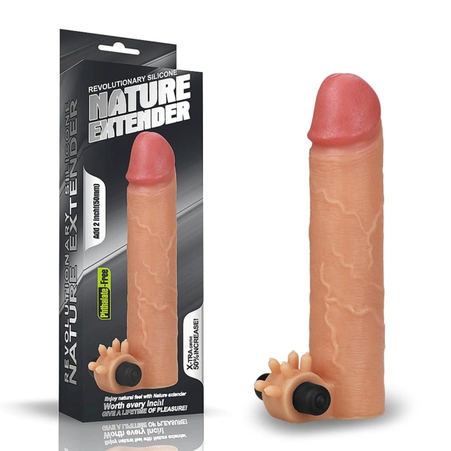 Nasadka na Penisa Add Vibratingsilicone Extender Lovetoy 5,1 Cm 