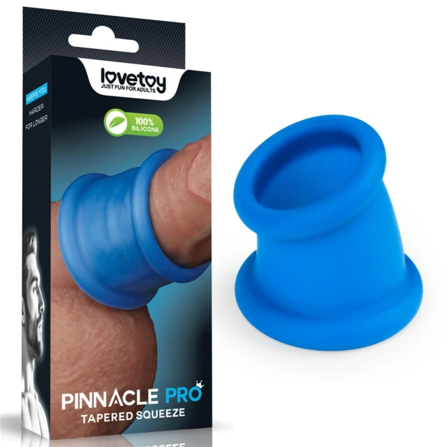 Pierścień Erekcyjny Pinnacle Pro Tapered Squeeze Stretcher Lovetoy Czerwony 