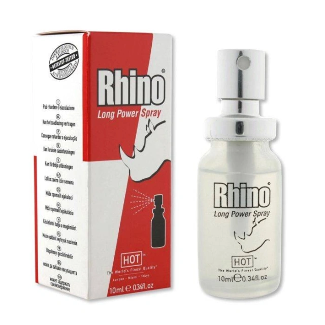 Spray opóźniający Rhino Long Power Spray 10ml Hot | 100% ORYGINAŁ| DYSKRETNA PRZESYŁKA