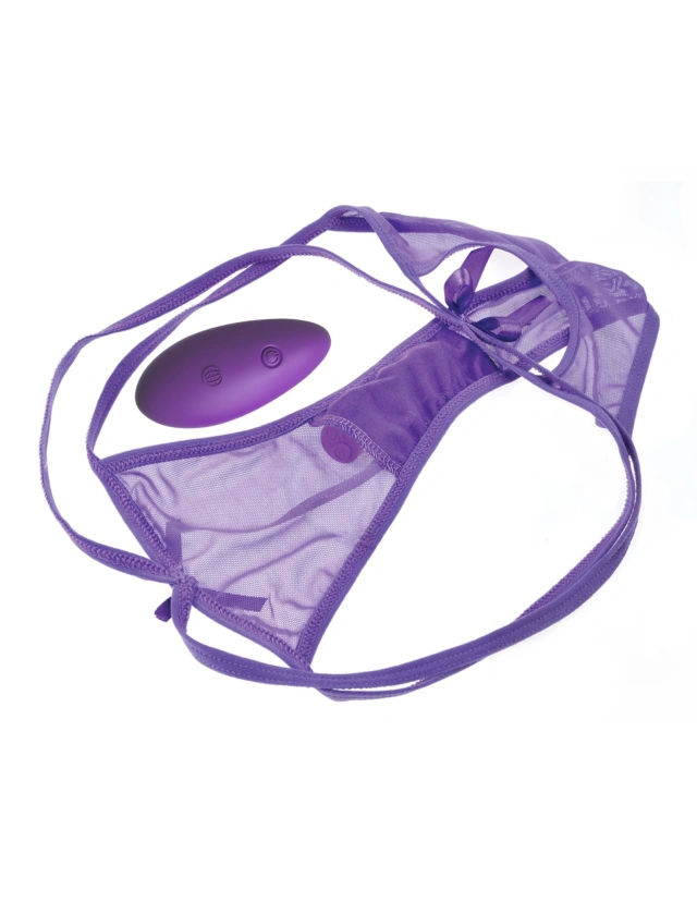 Bielizna z wibratorem Petite Panty Thrill-Her Purple Fantasy For Her