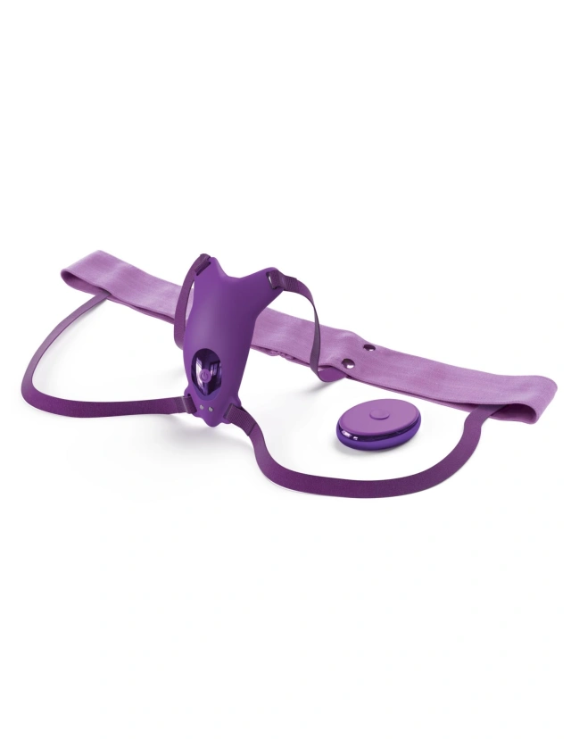 Uprząż z wibratorem Hands Free Strap On 1 Motor Fantasy For Her