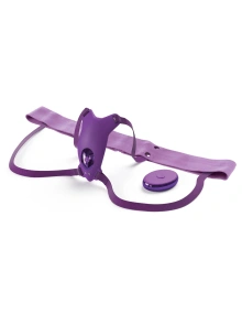Uprząż z wibratorem Hands Free Strap On 1 Motor Fantasy For Her