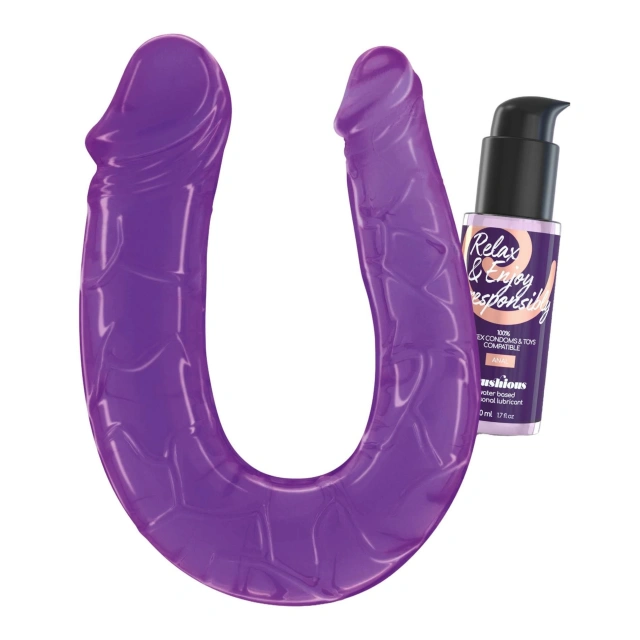 Dildo i Lubrykant Wodny Deep Diver Double With Anal 50ml Purple Crushious 50 Ml Fioletowy | 100% ORYGINAŁ| DYSKRETNA PRZESYŁKA