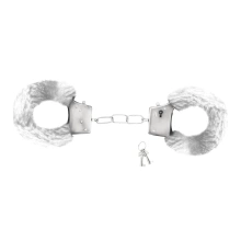 Kajdanki Bdsm Love Cuffs Furry Handcuffs White Crushious Biały | 100% ORYGINAŁ| DYSKRETNA PRZESYŁKA