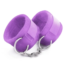 Kajdanki Bdsm Tough Love Velcro Handcuffs With Extra 40cm Chain Purple Crus | 100% ORYGINAŁ| DYSKRETNA PRZESYŁKA