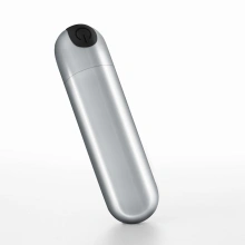 Wibrujący mini wibrator Imoan USB Crushious Srebrny | 100% ORYGINAŁ| DYSKRETNA PRZESYŁKA