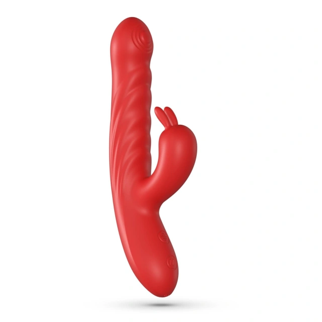 Wibrator Lapin Thrusting Rabbit Red Crushious Czerwony | 100% ORYGINAŁ| DYSKRETNA PRZESYŁKA