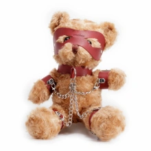 Pluszowy miś bondage Crushito 31 cm Crushious Czerwony | 100% ORYGINAŁ| DYSKRETNA PRZESYŁKA