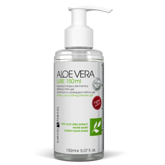 Kojący Lubrykant Wodny Z Aloesem Aloe Vera Lube 150 Ml Lovely Lovers | 100% ORYGINAŁ| DYSKRETNA PRZESYŁKA