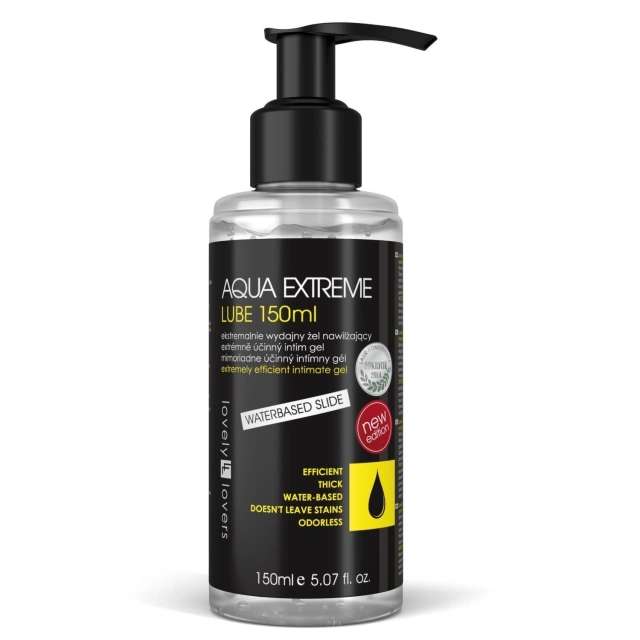 Wydajny Lubrykant Na Bazie Wody I Silikonu Aqua Extreme Lube 150 Ml Lovely Lovers | 100% ORYGINAŁ| DYSKRETNA PRZESYŁKA
