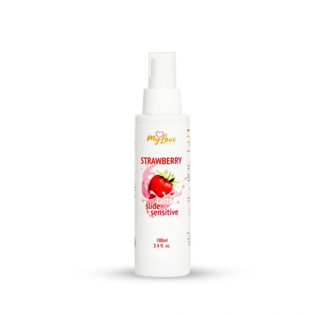 Lubrykant Smakowy Truskawkowy Taste Slide Sensitive MyLove Nawilżający Do Seksu Oralnego 100 ml