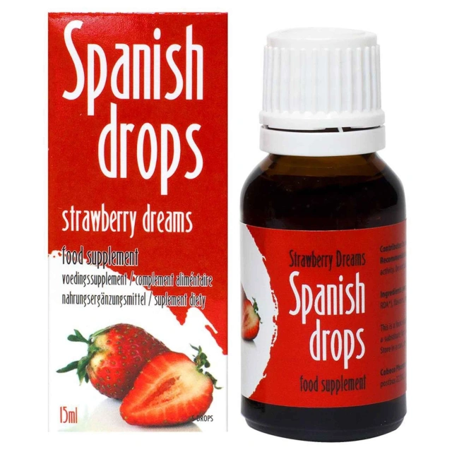 Krople Na Libido Truskawkowe Spanish Drops Strawberry Dreams Cobeco Afrodyzjak
