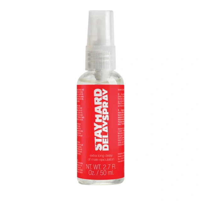 Spray Opóźniający Wytrysk Stay Hard Pharmquests Przedłużający Stosunek 50 ml