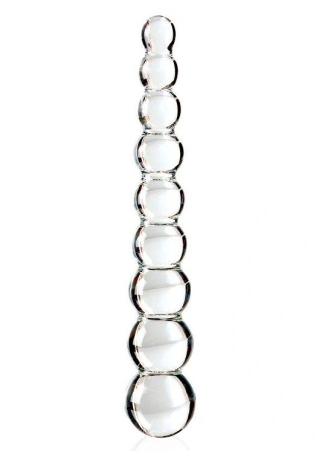 Korale Analne Szklane Icicles No. 2 Przeźroczysty 