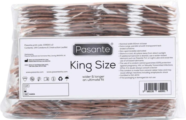 Prezerwatywy XL Pasante King Size Bulk 144 szt.