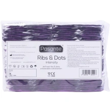 Prezerwatywy Prążkowane Z Wypustkami Pasante Ribs & Dots Intensity Bulk 144 szt.