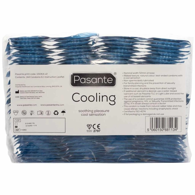 Prezerwatywy Chłodzące Pasante Cooling Bulk 144 szt.