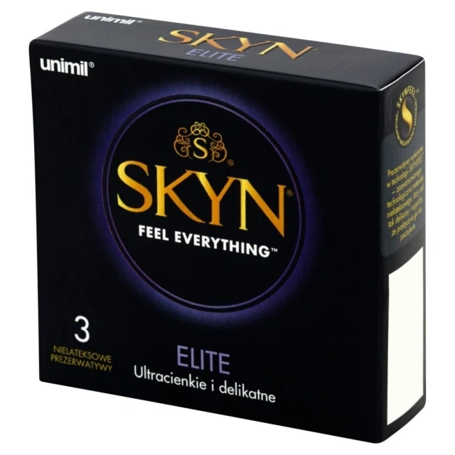 Prezerwatywy Nielateksowe Ultracienkie SKYN Elite 3 szt.