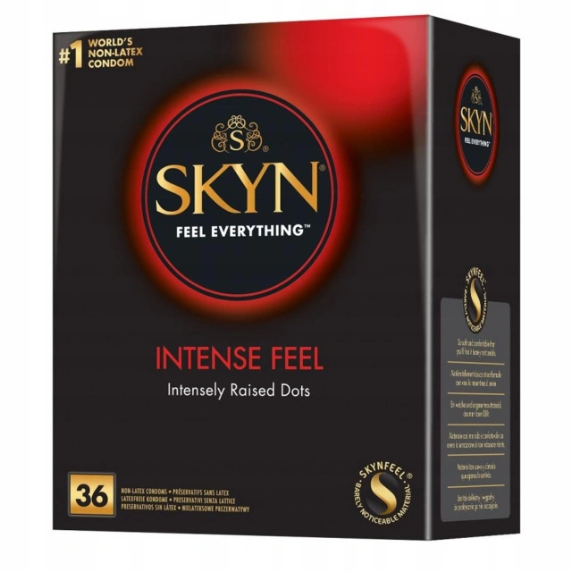 Prezerwatywy Nielateksowe Prążkowane SKYN Feel Everything Intense 36 szt.